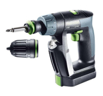 ХИТ! Аккумуляторная дрель-шуруповёрт FESTOOL CXS 10,8 В 2,6-Set с 2 шт Аккумуляторами, Устройством быстрозарядным ПЛЮС Насадка угловая 576093