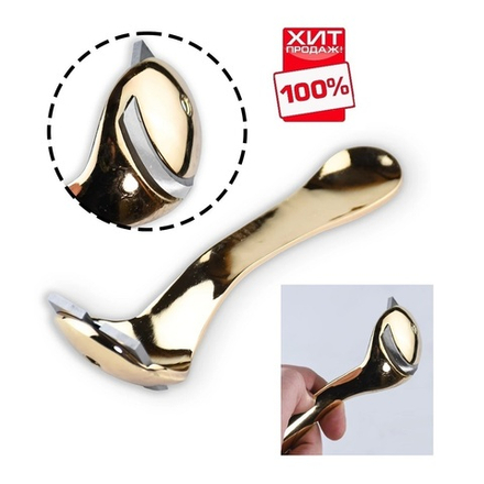 ХИТ! Стружок Carvers Spoon Plane латунь / сталь, длина 160 мм Luban М00022439