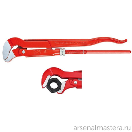 Ключ трубный 245 мм, 1/2", S-образные губки, зев 35 мм KNIPEX KN-8330005