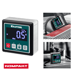 Новинка! Электронный уровень - уклономер магнитный KRAFTOOL KOMPAKT 4 х 90 С, 0 - 360 град, точность 0,1 гр. 34687