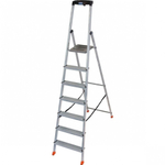 Новинка! Свободностоящая стремянка 2К заглушки 7 ступеней MONTO SAFETY Krause 128973