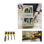 ХИТ! Набор столярных плоских стамесок 4 шт с ручкой Narex SUPER 2009 LINE PROFI 8, 10, 16, 32 мм в картонной коробке 860601