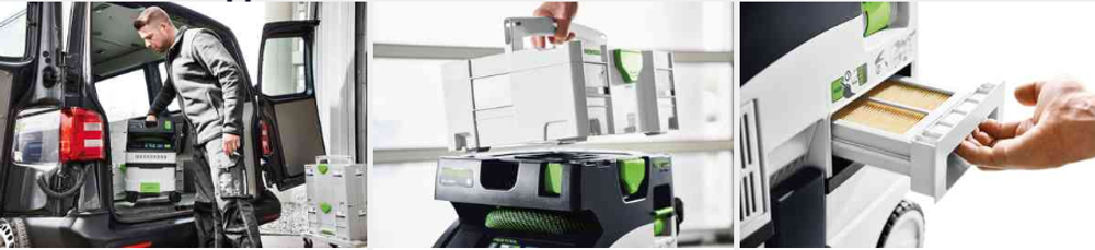 СКИДКИ ХИТ! Пылеудаляющий аппарат FESTOOL CTL MIDI I CLEANTEC (гладкий антист. шланг CT 27/32 x 3,5 м Bluetooth) 574832