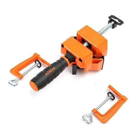 Струбцина угловая с настольными зажимами для торцевых соединений до 50 мм и для Т - образных до 28 мм Angle Clamp PONY JORGENSEN 9180