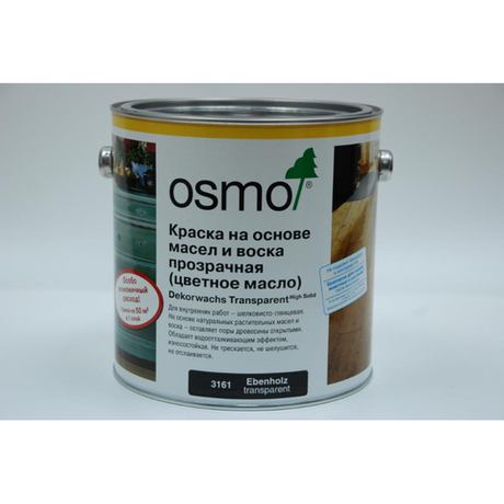 Цветное масло Osmo 3161 Венге 2,5 л Dekorwachs Transparent Tone для внутренних работ Osmo-3161-2,5 10100024
