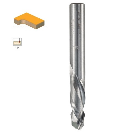 Фреза спиральная компрессия Z 2/2 D6 x 20 L60 хвостовик 6 ДСП шпон DIMAR 1743203