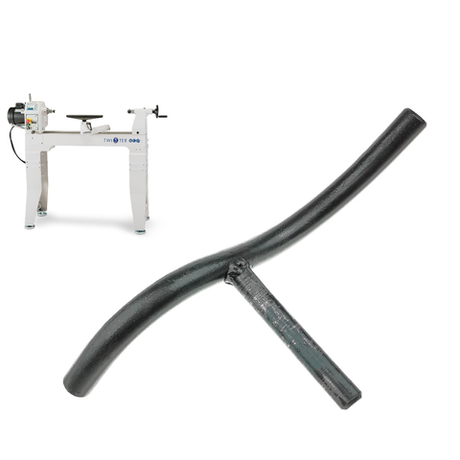 Новинка! Подручник для токарного станка S-образный ПЕТРОГРАДЪ 330 мм х D20 мм, стержень D15,8 мм х 105 мм М00017104