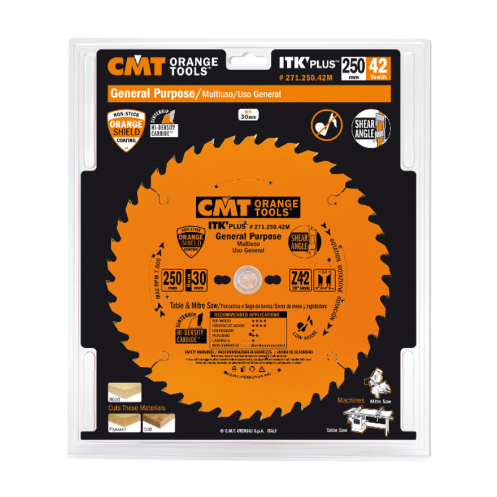 Диск пильный ультратонкий 184 x 30 x 1,7 / 1,1 20гр 10гр ATB плюс 8гр SHEAR Z24 CMT 271.184.24M