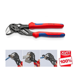 ХИТ! Клещи переставные - гаечный ключ 180 мм, зев 40 мм, фосфатированные, 2-комп ручки, SB KNIPEX KN-8602180SB