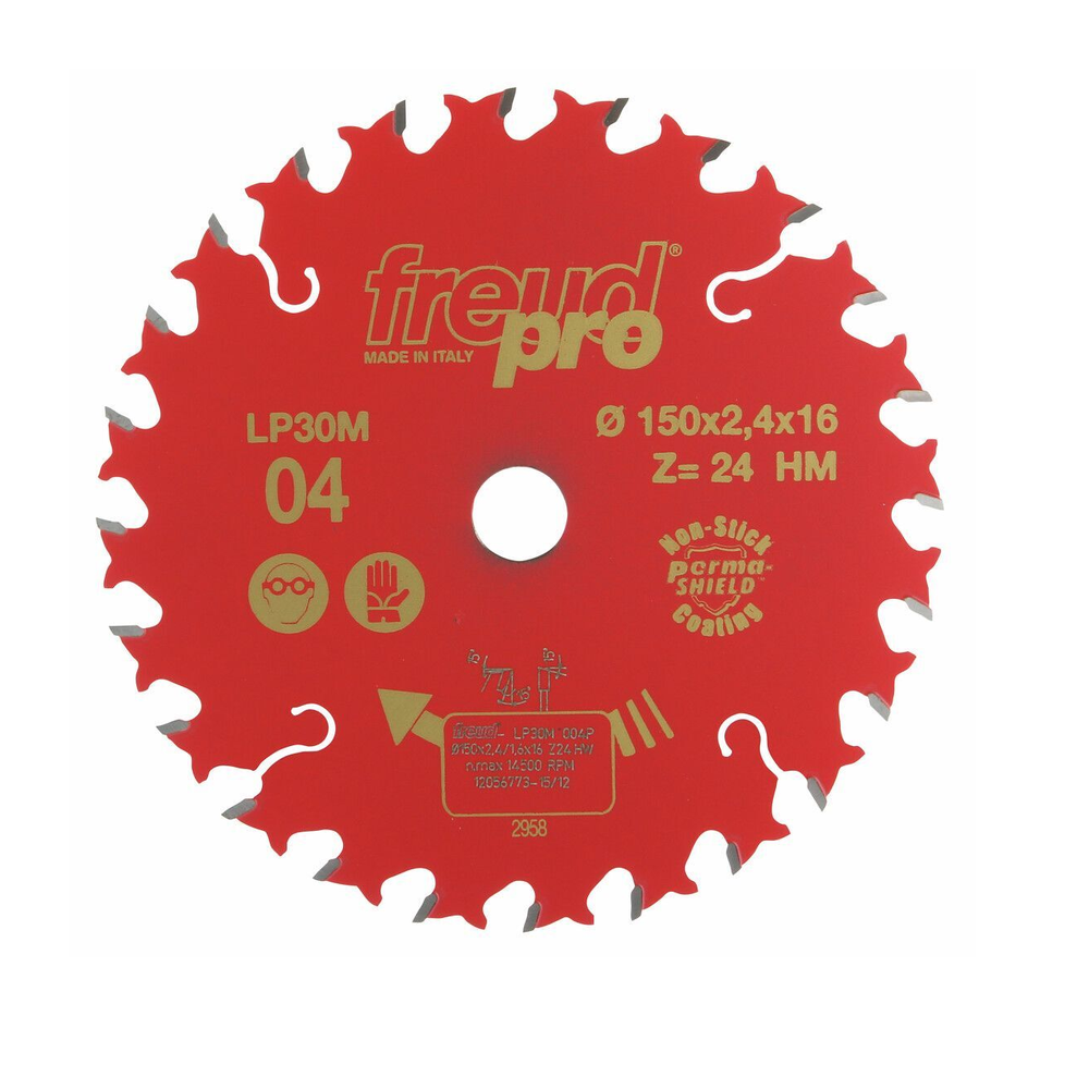 Новинка! Диск пильный универсальный FREUD PRO LP30M 150 х 16 мм, Z=24 по дереву LP30M004 Новинка! Диск пильный универсальный FREUD PRO LP30M 150 х 16 мм, Z=24 по дереву LP30M004