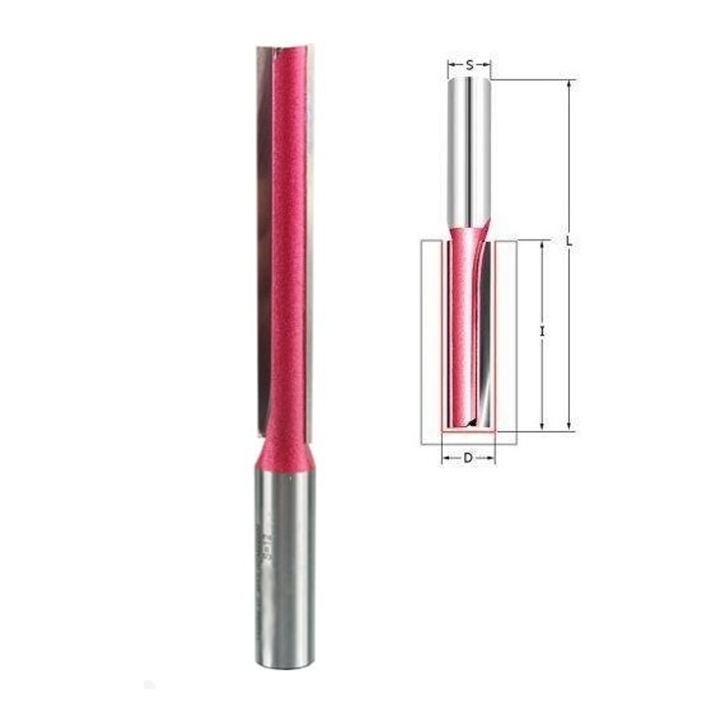 Новинка! Фреза прямая пазовая Z 2 D 12 x 76,2 x 115  S 12 Твёрдый сплав Ceratizit PROCUT 110259-1P