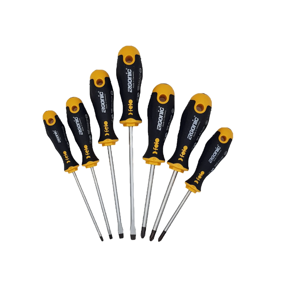 Новинка! Набор отверток 7 шт. Felo Ergonic SL3.5-4.0-5.5-6.5, PZ2, PH1-2 40097118