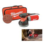 Новинка! Электрическая эксцентриковая шлифовальная машина ручная Milwaukee ROS 125 E 300 Вт эксцентриковая 125 мм 5", шлифовка дерева, металла, пластика, в сумке 4933433180