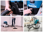 Новинка! Универсальный пылесос Makita 25 л, класс пыли L, сухая и влажная уборка, можно подключить электроинструмент до 2,6 кВт VC2512L