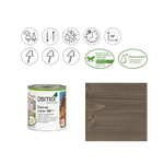 Новинка! Однослойная лазурь для древесины OSMO Einmal-Lasur HS Plus 9207 Серый кварц 2,5 л для наружных, внутренних работ 11101574