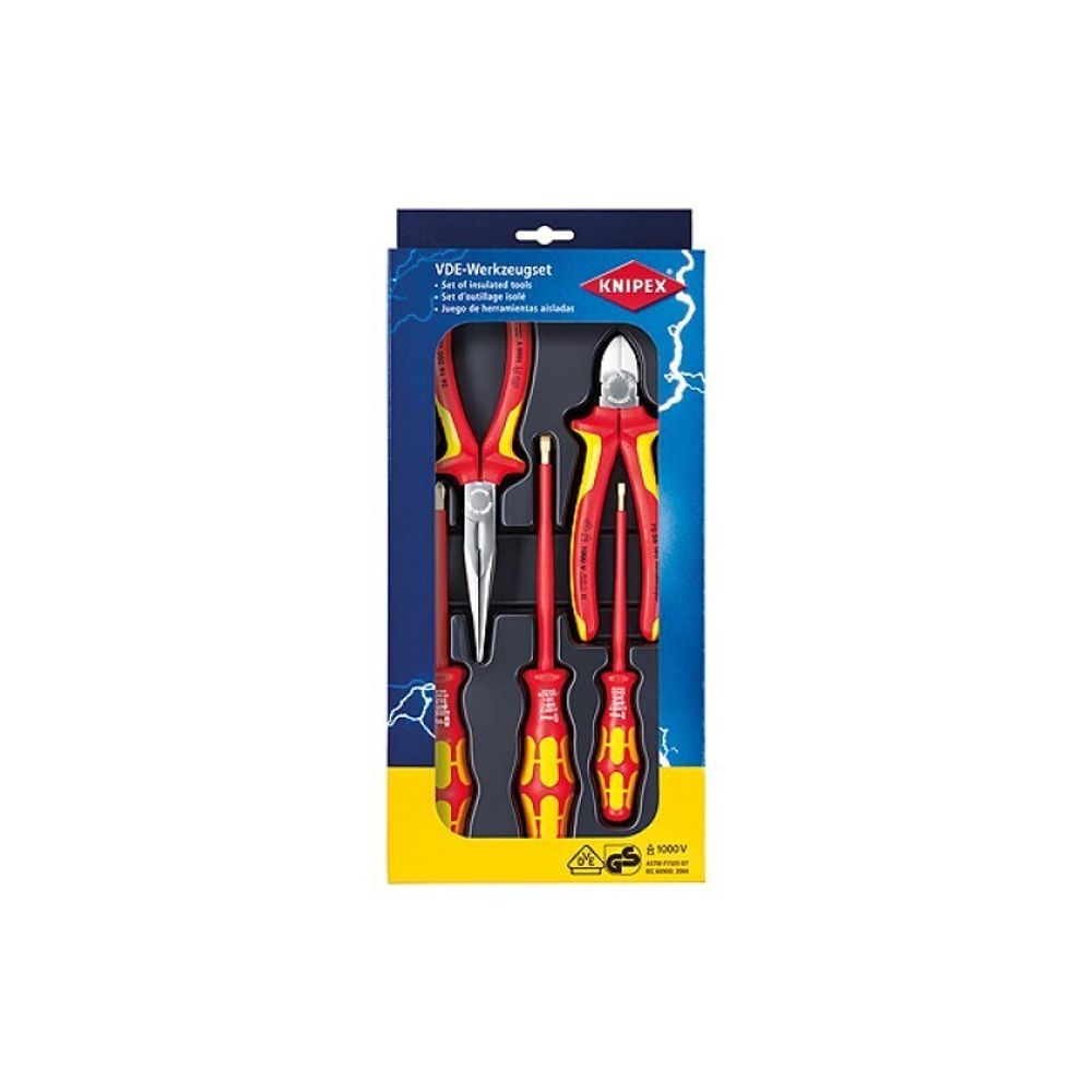 Набор ШГИ 5 шт VDE в ложементе KN-2616200 /  KN-7006160 / отвёртки WERA SL3.5 / 5.5, PH2 KNIPEX KN-002013
