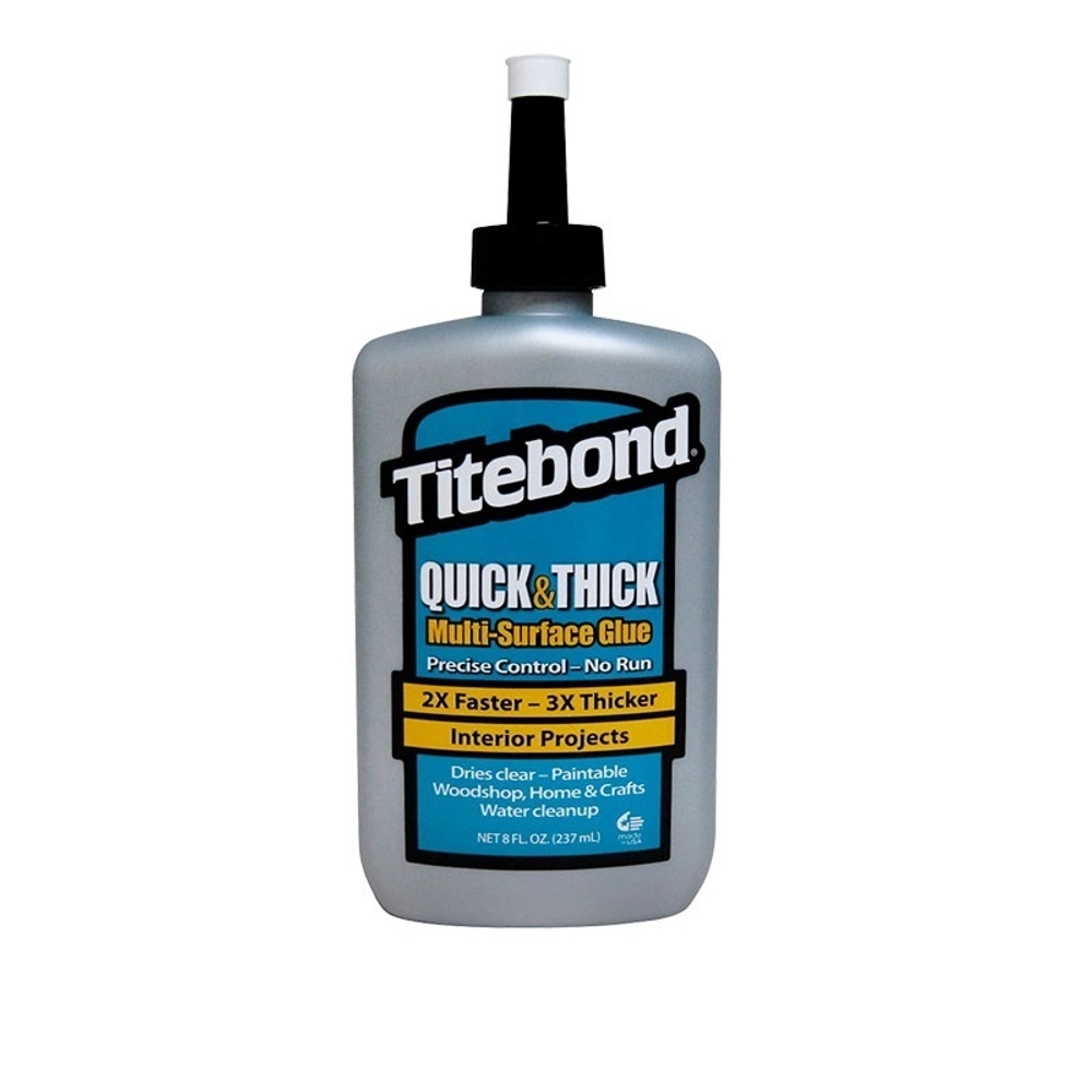ХИТ! Клей для дерева для внутренних работ TITEBOND QUICK THICK Multi-Surface Glue 237 мл TB2403