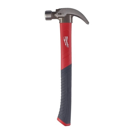 Молоток с рукояткой из стекловолокна Fiberglass Curved Claw Hammer 16 унций / 450 г Milwaukee 4932478657