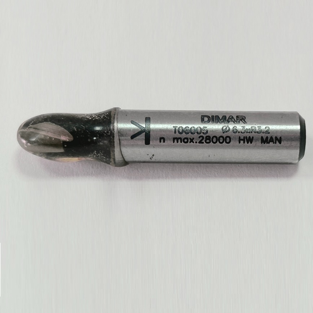 Фреза галтель R 3,2 удлиненная D 6,35 B 5 L 47 Хвостовик 8 WP WoodPecker DIMAR T06005