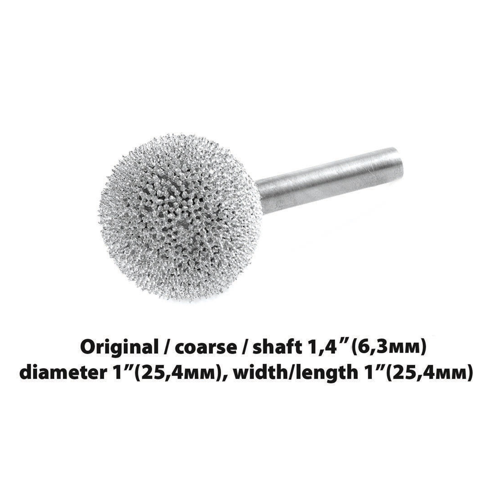 Новинка! Шлифовальная головка Kutzall Coarse (Original) шарообразная D 6,3 мм. хвостовик 3,1 мм М00018284