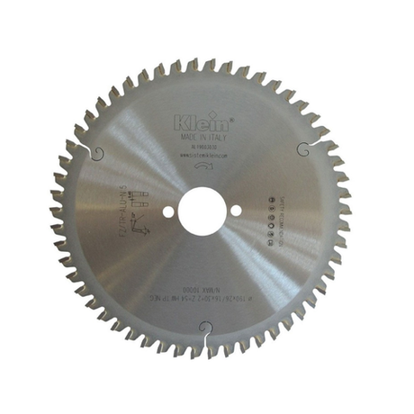 Новинка! Пильный диск Klein 160 х 2,6 / 1,6 х 30 Z 56 FZ/TR Neg, для алюминиевых панелей, ламинированных материалов, пластика, твердой поверхности и дерева с мелкими металлическими деталями. AL160.05620