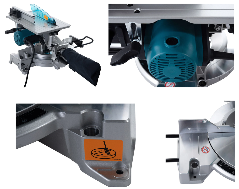 Новинка! Комбинированная торцовочная пила Makita 1,65 кВт, диск 260/30 мм, глубина пропила 90° 93 мм, 2 в 1 торцовка и распиловочный станок LH1040