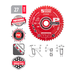 Пильный диск  210 х 30 х 1,8 / 1,2  A 18 гр ATB плюс 8 гр SHEAR Z 18 для продольного и поперечного реза дерева Woodwork 27.210.18