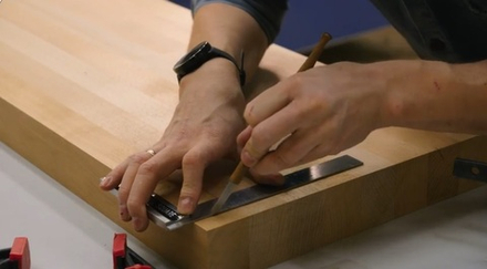 ХИТ! Угольник японский большой с упором с разметкой Matsui 200 мм 225 х 120 мм DICTUM 718637 М00018099