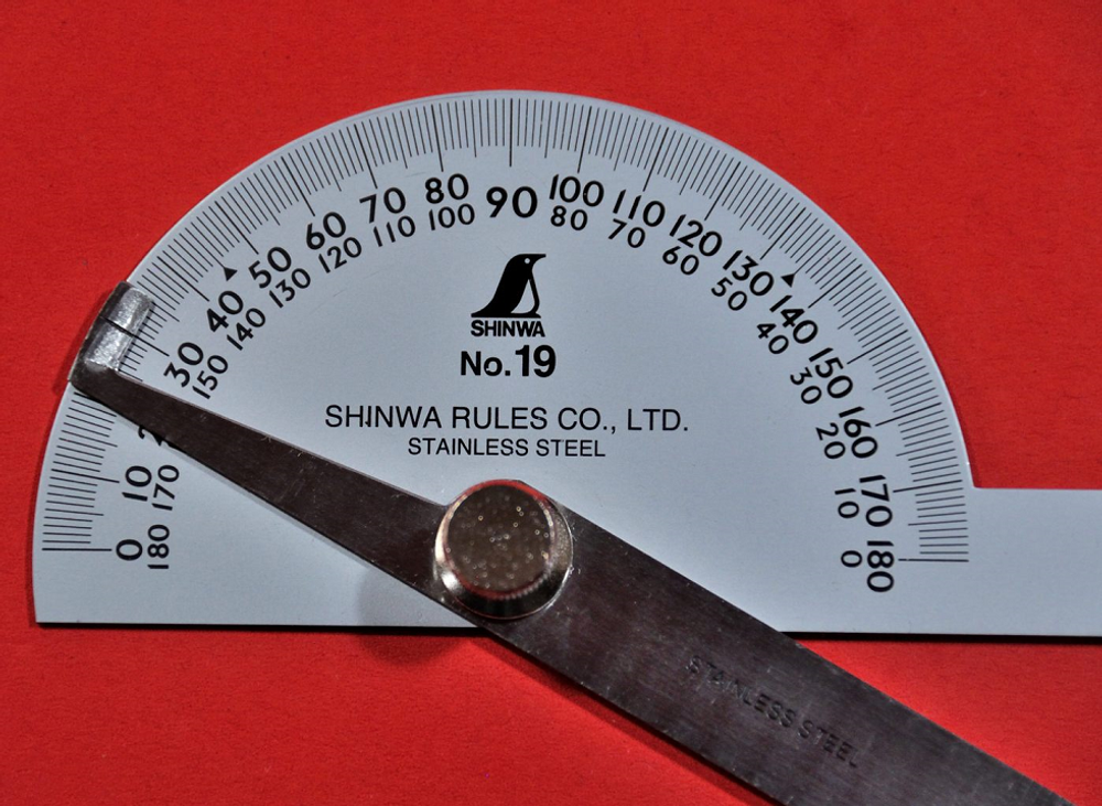 СКИДКИ ХИТ! Угломер D 90 мм х 100 мм c двумя линейками N19 Shinwa 62490 М00015764