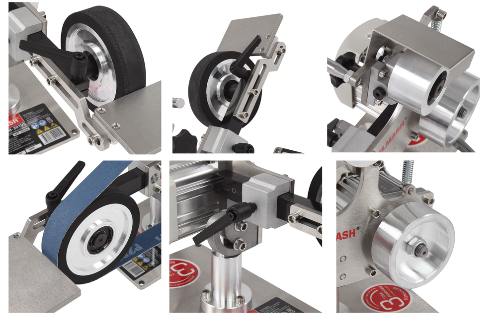 Новинка! Станок шлифовальный ленточный BELMASH BGM-301VS 220В 0,6 кВт, для радиусной шлифовки, выборки в древесине, обработки торцов, фасонных элементов, шлифовки и заточки инструмента S350A
