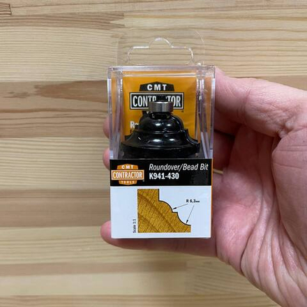 ЗИМА ДЕШЕВЛЕ ХИТ! Фреза концевая Contractor фасочная Римская, нижний подшипник S 8 D 42,8 x 18,5 CMT K941-430