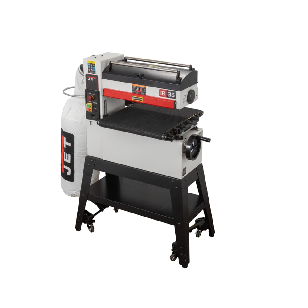 Новинка 2025! Барабанный шлифовальный станок JET JWDS-460-M 1,8 кВт 230 В, Ширина шлиф. ленты 76 мм, толщина заготовки 3-115 мм, Ширина области шлифования в 2 прохода 457 (914) мм JR009