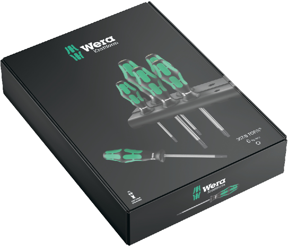 Набор 6 предметов ОТВЕРТКИ Kraftform Plus 367/6 TORX 028062 WERA WE-028062