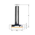 Фреза пазовая PRO под петли, для СЛЭБОВ HW Z2 S12 D 31,75 х 5,7 х 63 RH CMT PRO 901.3206