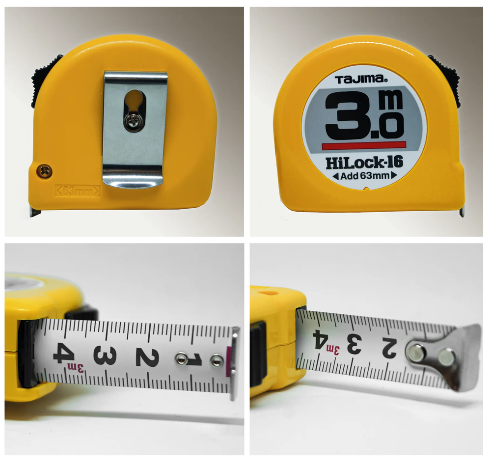 Новинка! Рулетка японская TAJIMA HI LOCK 3 м / 16 мм H6P30MY( L16-30E)