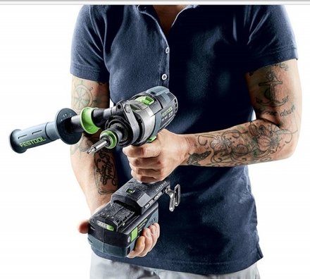 Аккумуляторная ударная дрель - шуруповёрт QUADRIVE TPC 18/4 5,0/4,0 I-Plus FESTOOL 577651