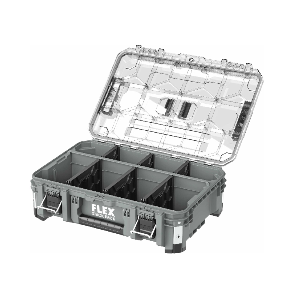 Новинка! Большой кейс - органайзер глубокий STACK PACK TKL DO с прозрачной крышкой FLEX 533242