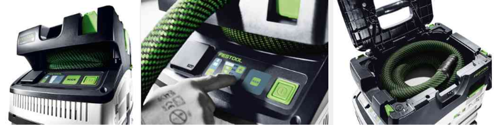 СКИДКИ ХИТ! Пылеудаляющий аппарат FESTOOL CTL MIDI I CLEANTEC (гладкий антист. шланг CT 27/32 x 3,5 м Bluetooth) 574832