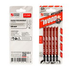 Новинка! Пилки лобзиковые 5 шт. Woodwork I=90 W=9 L=117 TP=2-3 TPI=8-12 дерево, прогрессивный рез, переменный шаг зубьев, для электролобзика JT-234X