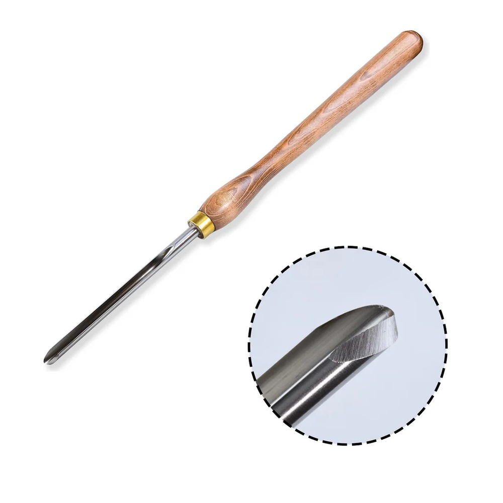 Новинка! Резец токарный длинный полукруглый Crown HSS, Bowl Gouge Ellsworth 13 мм, длина полотна 264 мм, рукоять 430 мм, для создания эллипсов М00002919