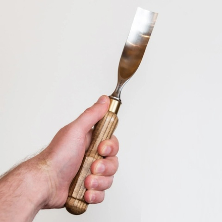 Стамеска для резьбы по дереву полуклюкарза N 7 30 мм ПЕТРОГРАДЪ М00016411