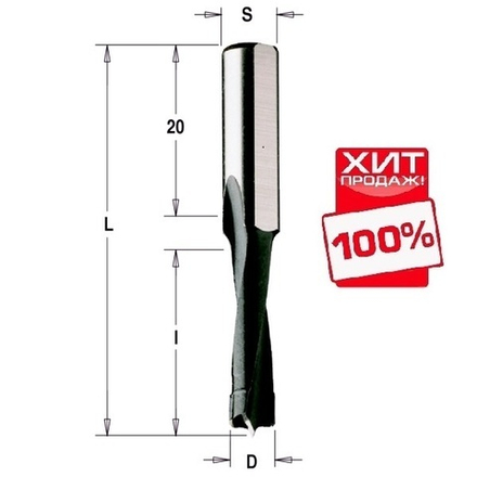 ХИТ! Фреза HW для дюбельного фрезера MAFELL 5 x 30 x 58 Z2 S8 RH CMT 312.050.11