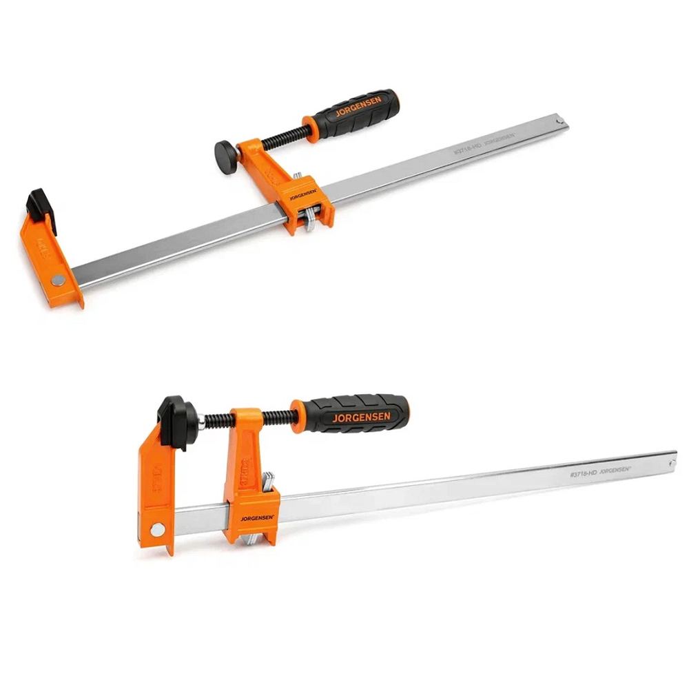 Новинка! Струбцина стальная PONY JORGENSEN F-образная Heavy Duty 75 / 450 мм 3718-HD