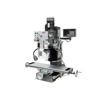 Профессиональный фрезерно - сверлильный станок редукторный с автоматической подачей пиноли шпинделя и УЦИ 1,5 кВт 400В без подставки JMD-45LPFD Jet 50000858T
