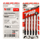 Новинка! Пилки лобзиковые 5 шт. Woodwork I=75 W=6 L=100 TP=4 TPI=6 дерево, быстрый рез прямой, для электролобзика JT-244D