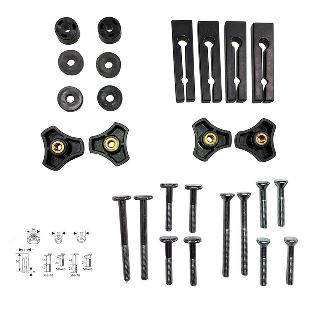 ХИТ! Прижим гребенчатый 2 шт пластиковые Woodwork SPH-002
