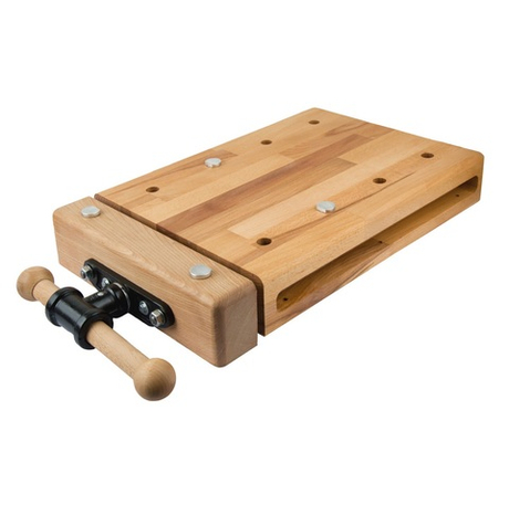 Новинка! Чешский верстак Profi накладной столярный деревянный 620 х 350 х 85 мм массивная буковая плита 80 мм 1 тиски York 8 отверстий 20 мм под фиксаторы PINIE WT2D20