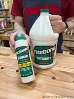 СУПЕР ХИТ! Клей для дерева повышенной влагостойкости Titebond III Ultimate Wood Glue 1416 полупрозрачный кремовый 3,8 л TB1416