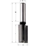 Фреза пазовая с торцевым зубом Z2/1 S 8 x 50 D 8 x 40 x 90 RH CMT 174.082.11