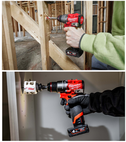 ХИТ! Комплект в кейсе M12 FDD2-402: Аккумуляторная дрель - шуруповерт M12 FDD2-0 плюс 2 аккумулятора M12 B4 4.0 Ач и зарядное устройство C12 C Milwaukee 4933479874